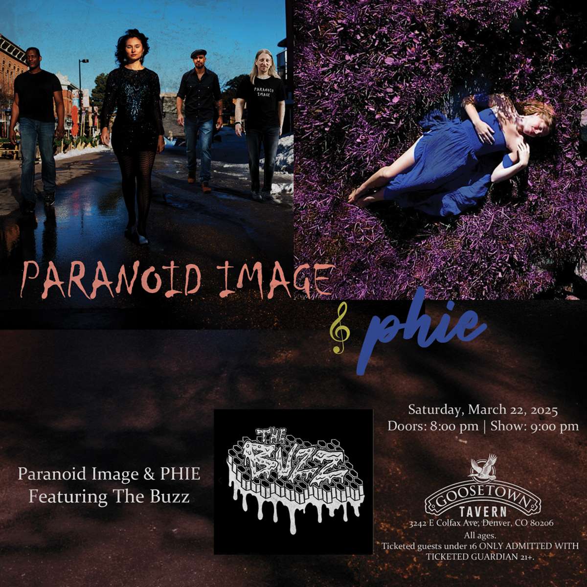 Paranoid Image & PHIE w/ The Buzz