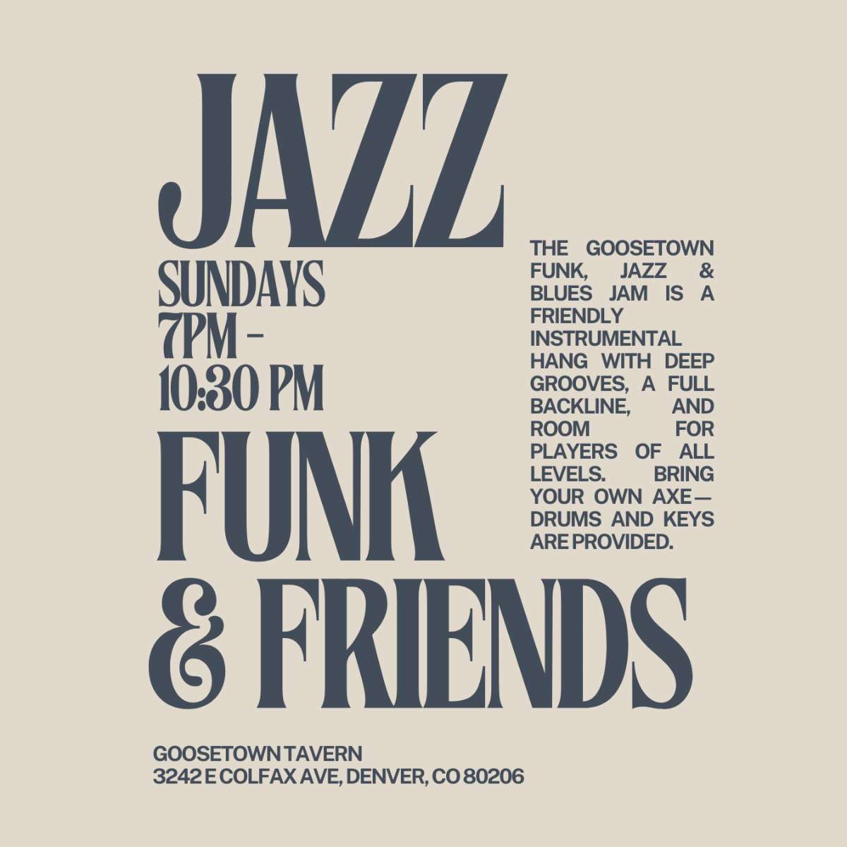 Jazz, Funk & Friends (FREE SHOW)