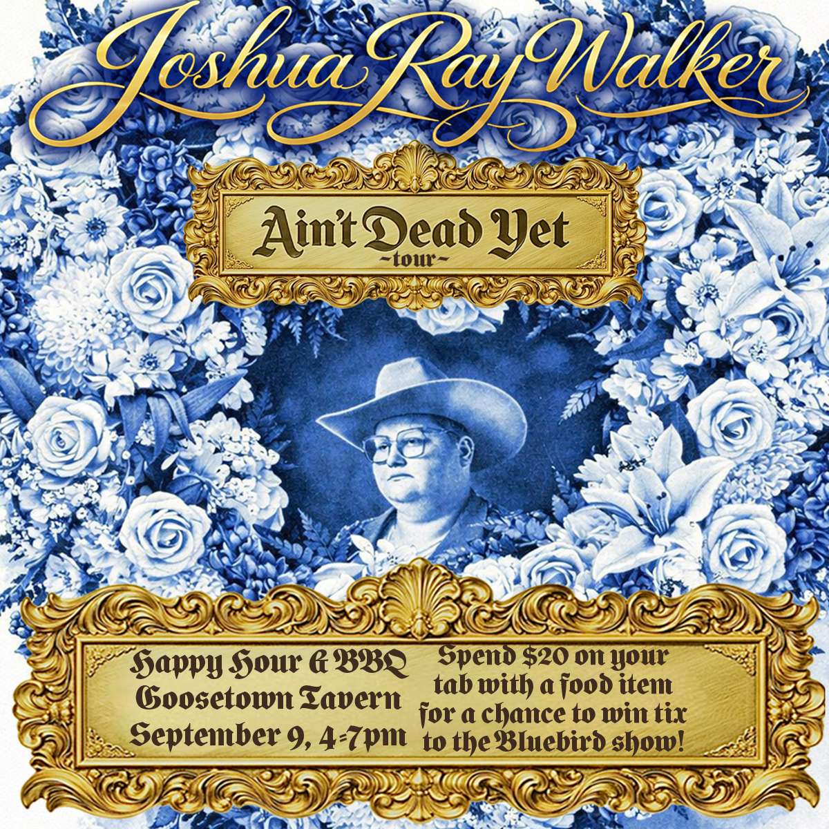 Joshua Ray Walker Happy Hour & BBQ (4-7PM)