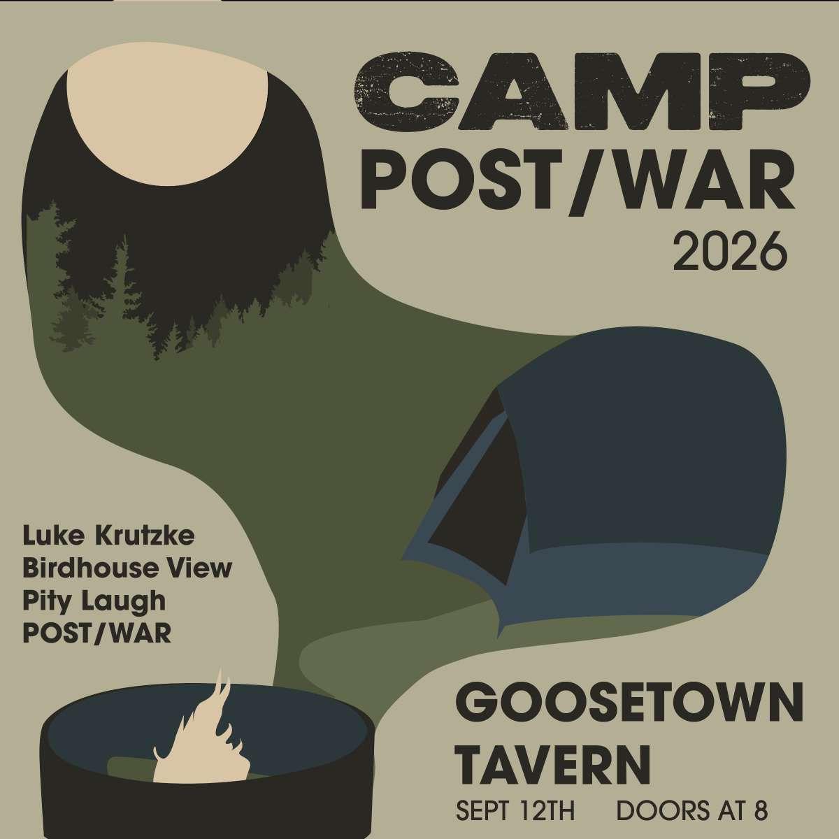 Post/war w/ Pity Laugh, Birdhouse View + Luke Krutzke