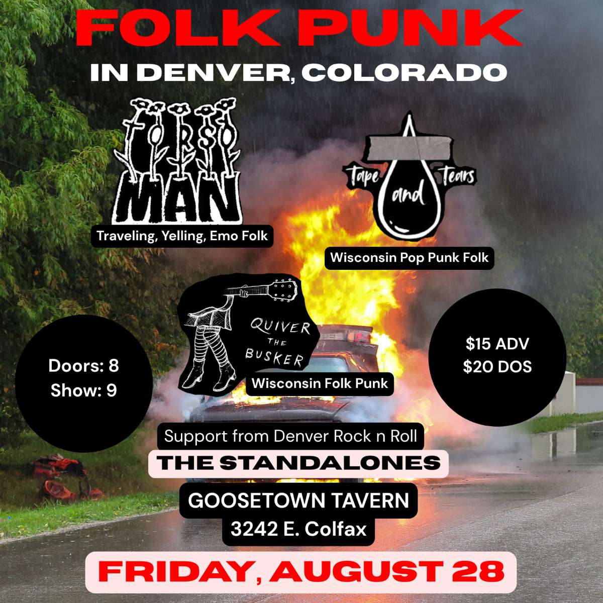 TORSO MAN w/ Tapes and Tears + The Standalones