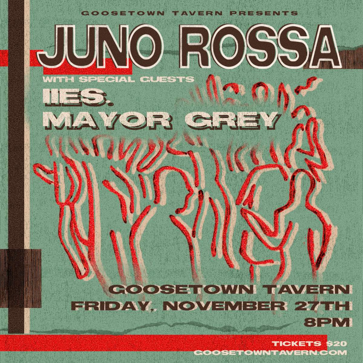 Juno Rossa w/ iies. + Mayor Grey
