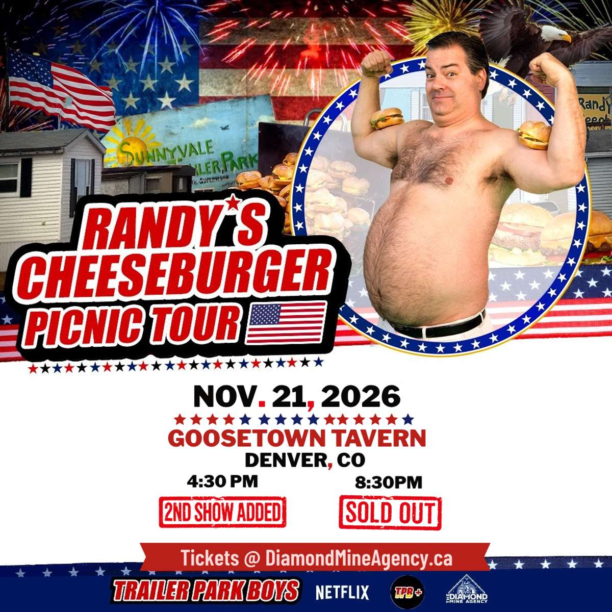 Randy’s Cheeseburger Picnic (Trailer Park Boys) Comedy Tour (2ND SHOW ADDED)