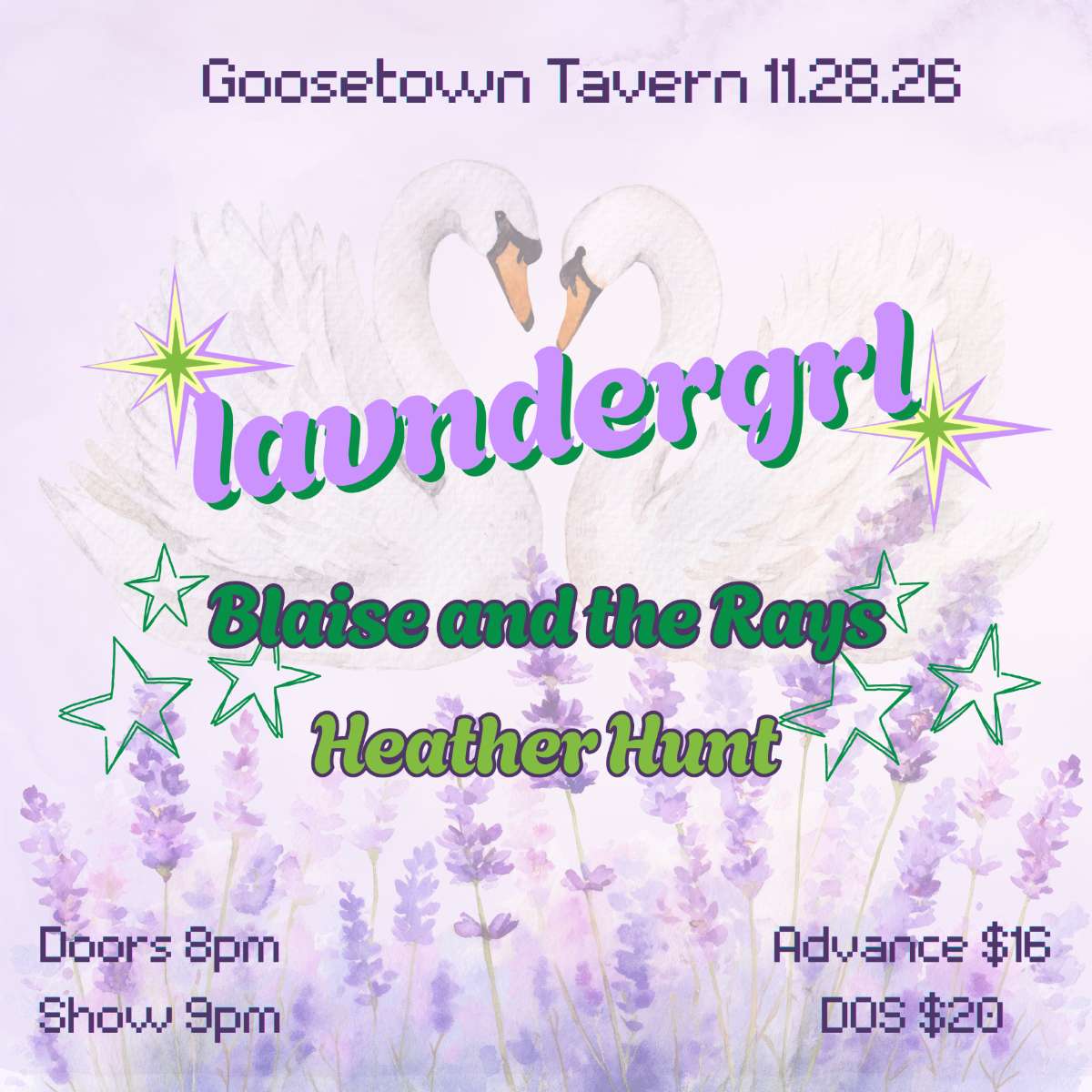 lavndergrl w/ Blaise Carpenter + Heather Hunt